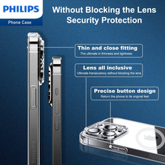 Philips for iPhone 14 Pro Case Clear, Supports Magnetic Wireless Charging, Non-Yellowing Shockproof Phone Bumper Cover【100 Times Drop Test】【Compatible with MagSafe】 DLK6107T Philips for iPhone 14 Pro Case Clear, Supports Magnetic Wireless Charging, Non-Yellowing Shockproof Phone Bumper Cover【100 Times Drop Test】【Compatible with MagSafe】 DLK6107T