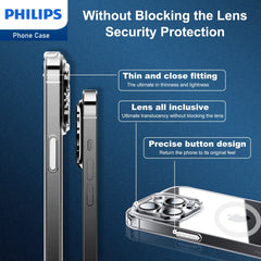 Philips for iPhone 14 Pro Max Case Clear, Supports Magnetic Wireless Charging, Non-Yellowing Shockproof Phone Bumper Cover【100 Times Drop Test】【Compatible with MagSafe】 DLK6109T Philips for iPhone 14 Pro Max Case Clear, Supports Magnetic Wireless Charging, Non-Yellowing Shockproof Phone Bumper Cover【100 Times Drop Test】【Compatible with MagSafe】 DLK6109T