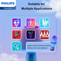 Philips Wireless Bluetooth Microphone for Karaoke with Speaker (DLM9318C) Philips Wireless Bluetooth Microphone for Karaoke with Speaker (DLM9318C)