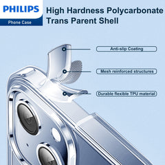 Philips for iPhone 14 Plus Case Clear, Supports Magnetic Wireless Charging, Non-Yellowing Shockproof Phone Bumper Cover【100 Times Drop Test】【Compatible with MagSafe】 DLK6108T Philips for iPhone 14 Plus Case Clear, Supports Magnetic Wireless Charging, Non-Yellowing Shockproof Phone Bumper Cover【100 Times Drop Test】【Compatible with MagSafe】 DLK6108T