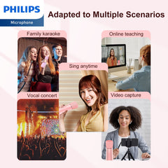 Philips Wireless Bluetooth Microphone for Karaoke with Speaker (DLM9317C) Philips Wireless Bluetooth Microphone for Karaoke with Speaker (DLM9317C)