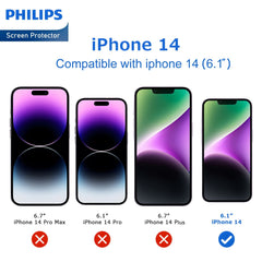 Philips High Transparency Tempered Glass Screen Protector for iPhone 14/iPhone 13 /iPhone 13 Pro DLK1202 Philips High Transparency Tempered Glass Screen Protector for iPhone 14/iPhone 13 /iPhone 13 Pro DLK1202