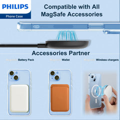 Philips for iPhone 14 Plus Case Clear, Supports Magnetic Wireless Charging, Non-Yellowing Shockproof Phone Bumper Cover【100 Times Drop Test】【Compatible with MagSafe】 DLK6108T Philips for iPhone 14 Plus Case Clear, Supports Magnetic Wireless Charging, Non-Yellowing Shockproof Phone Bumper Cover【100 Times Drop Test】【Compatible with MagSafe】 DLK6108T
