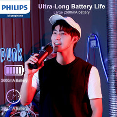 Philips Wireless Bluetooth Microphone for Karaoke with Speaker (DLM9317C) Philips Wireless Bluetooth Microphone for Karaoke with Speaker (DLM9317C)