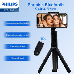 Philips Flexible Tripod Holder Stand Selfie Stick with Bluetooth Remote For iPhone DLK3617N Philips Flexible Tripod Holder Stand Selfie Stick with Bluetooth Remote For iPhone DLK3617N