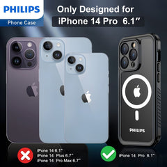 Philips Waterproof Case with MagSafe for iPhone 14 Pro (DLK6202B) Philips Waterproof Case with MagSafe for iPhone 14 Pro (DLK6202B)