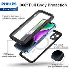 Philips Waterproof Case with MagSafe for iPhone 14 Plus (DLK6203B) Philips Waterproof Case with MagSafe for iPhone 14 Plus (DLK6203B)