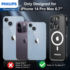 Philips Waterproof Case with MagSafe for iPhone 14 Pro Max (DLK6205B) Philips Waterproof Case with MagSafe for iPhone 14 Pro Max (DLK6205B)