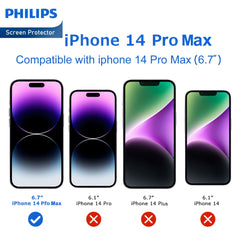 Philips HD Ceramic Screen Protector Film for iPhone 14 Pro Max, TPU Flexible Clear Explosion-proof Nano Coated Filter Anti-Oil Anti-Shatter Anti-Fingerprint Full Coverage Hardness 9H DLK7106 Philips HD Ceramic Screen Protector Film for iPhone 14 Pro Max, TPU Flexible Clear Explosion-proof Nano Coated Filter Anti-Oil Anti-Shatter Anti-Fingerprint Full Coverage Hardness 9H DLK7106