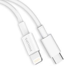 Philips Accessories USB-C to Lightning Charging Cable 1.25m. (White) DLC4576L Philips Accessories USB-C to Lightning Charging Cable 1.25m. (White) DLC4576L