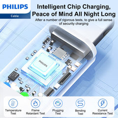Philips Accessories USB-C to Lightning Charging Cable 1.25m. (White) DLC4576L Philips Accessories USB-C to Lightning Charging Cable 1.25m. (White) DLC4576L