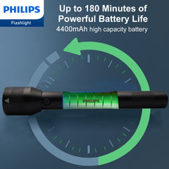 Philips Rechargeable LED Flashlights High Lumens, 1000 Lumens Bright Powerful Tactical Handheld Flash Light, 5 Modes IPX5 Waterproof Flash Lights for Camping, Emergency, Hiking, Black SFL3602R Philips Rechargeable LED Flashlights High Lumens, 1000 Lumens Bright Powerful Tactical Handheld Flash Light, 5 Modes IPX5 Waterproof Flash Lights for Camping, Emergency, Hiking, Black SFL3602R