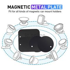 Metal Plate For Magnetic Car Phone Holder Accessories Stand Phone Support GPS AU Metal Plate For Magnetic Car Phone Holder Accessories Stand Phone Support GPS AU