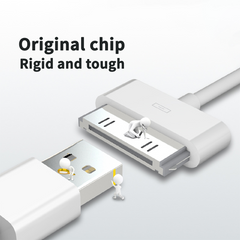 USB Data Charger Cable for Apple iPhone 4S 4 3GS iPod Touch iPad 2 3 Sync Cord (White) USB Data Charger Cable for Apple iPhone 4S 4 3GS iPod Touch iPad 2 3 Sync Cord (White)