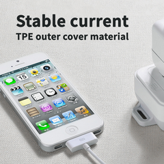 USB Data Charger Cable for Apple iPhone 4S 4 3GS iPod Touch iPad 2 3 Sync Cord (White) USB Data Charger Cable for Apple iPhone 4S 4 3GS iPod Touch iPad 2 3 Sync Cord (White)