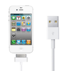 USB Data Charger Cable for Apple iPhone 4S 4 3GS iPod Touch iPad 2 3 Sync Cord (White) USB Data Charger Cable for Apple iPhone 4S 4 3GS iPod Touch iPad 2 3 Sync Cord (White)