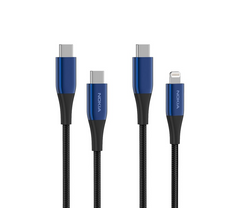 Nokia Pro Cable P8200 Combo (Blue) - Lightning & Type-C