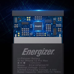 Energizer for iPhone12 Pro Max 3687mAh High Capacity Battery Replacement A2342 etc.with Battery Installation Toolkit