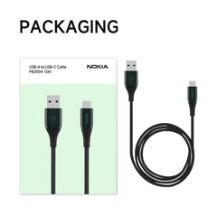 Nokia Pro Cable P8200A (Green) - USB-A to USB-C