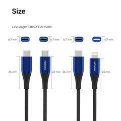 Nokia Pro Cable P8200 Combo (Blue) - Lightning & Type-C