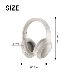 Nokia Essential Wireless Headphones E1200 ANC (Beige) - Active Noise Cancellation