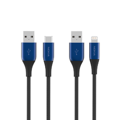 Nokia Pro Cable P8201 Combo (Blue) - MFi Certified Charger for Apple iPhone 14  Type-C