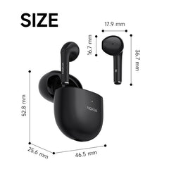 Nokia Essential True Wireless Stereo Earphones E3110 (Black)