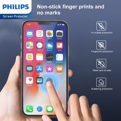 Philips High Transparency Tempered Glass Screen Protector for iPhone 14/iPhone 13 /iPhone 13 Pro DLK1202