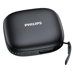 Philips Rechargeable Hand Warmer Ultra-Lightweight 2-Stage Temperature Control/4-Hour Continuous Heat Generation Electronic Hand Warmer 2-in-1 Mobile Battery 5200 mAh Electric Hand Warmer USB Itiro Portable Convenient USB Black DLP2136VB