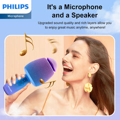 Philips Wireless Bluetooth Microphone for Karaoke with Speaker (DLM9318C)