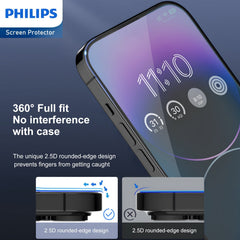 Philips Blue Light Filtering Tempered Glass Screen Protector for iPhone 14 Pro (DLK1305)