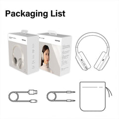 Nokia Essential Wireless Headphones E1200 ANC (Beige) - Active Noise Cancellation