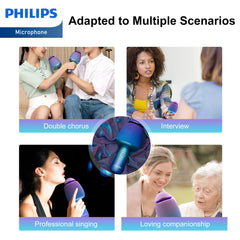 Philips Wireless Bluetooth Microphone for Karaoke with Speaker (DLM9318C)