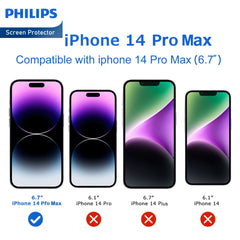 Philips High Transparency Tempered Glass Screen Protector for iPhone 14 Pro Max DLK1206