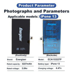 Energizer for iPhone13 3227mAh High Capacity Battery Replacement A2482 etc.with Battery Installation Toolkit