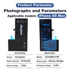 Energizer for iPhone Xs Max 3174mAh High Capacity Battery Replacement A1921 etc.with Battery Installation Toolkit