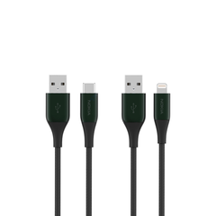 Nokia Pro Cable P8201 Combo (Green) - Lightning & Type-C