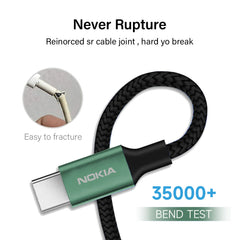 Nokia Pro Cable P8201A (Green) - 2m - USB-A to USB-C