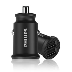 Philips Dual USB-A Port Car Charger (DLP2510)