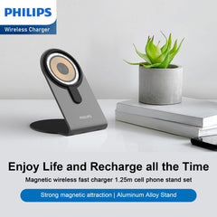 Philips 15W Wireless Charger，Explorer's Edition Magnetic Wireless Fast Charging Charger DLK3535Q