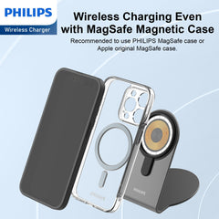 Philips 15W Wireless Charger，Explorer's Edition Magnetic Wireless Fast Charging Charger DLK3535Q