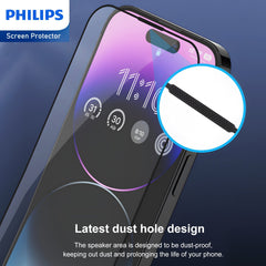 Philips Anti-Reflection Tempered Glass Screen Protector for iPhone 14/iPhone 13 Pro/iPhone 13 DLK5602