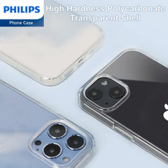 Philips Case for iPhone 15, Anti-Scratch Ultra Crystal Clear Back Case, Hard PC Back & Soft TPU, Non-Yellowing Full Bumper Protective Protection Phone Cover Case Anti-Slip Dustproof Shockproof DLK6116T