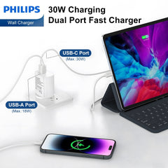 Philips 30W Power Adapter Wall Charger Plug DLP4343