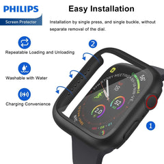 Philips HD Tempered Glass Screen Protector for Apple Watch Series 7/8 45mm (DLK2205B)