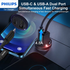 Philips Ultra Fast Car Charger (DLP2522)