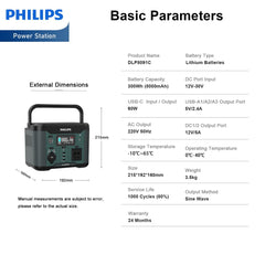 Philips Outdoor Power Supply 300W High Power Mobile Power Supply (DLP8091C)