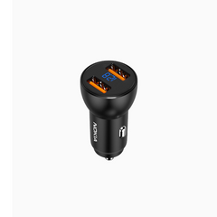 Nokia Pro Car Charger Adapter P6105, 2 Ports 48W Metal Adaptive Fast Charging, Compatible with iPhone, Samsung Galaxy, Google Pixel and True Wireless Earbuds, Black