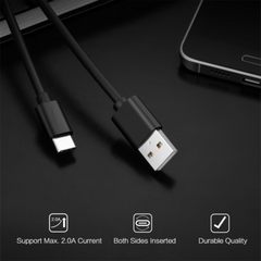 USB Type-C Fast Charger Data Sync Cord USB-A to USB-C Cable (White)