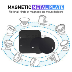 Metal Plate For Magnetic Car Phone Holder Accessories Stand Phone Support GPS AU